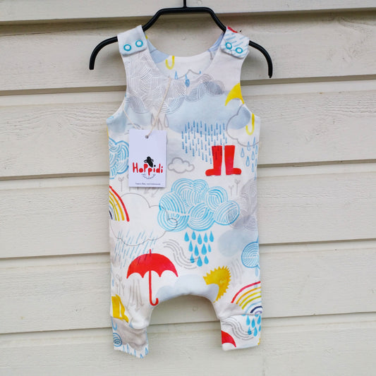 Rainbow Weather Harem Romper