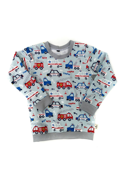 Emergency Vehicles Crew Neck Sweatshirt