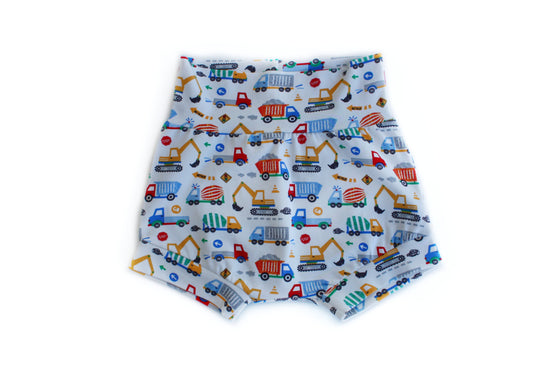 Construction Cars Summer Shorts