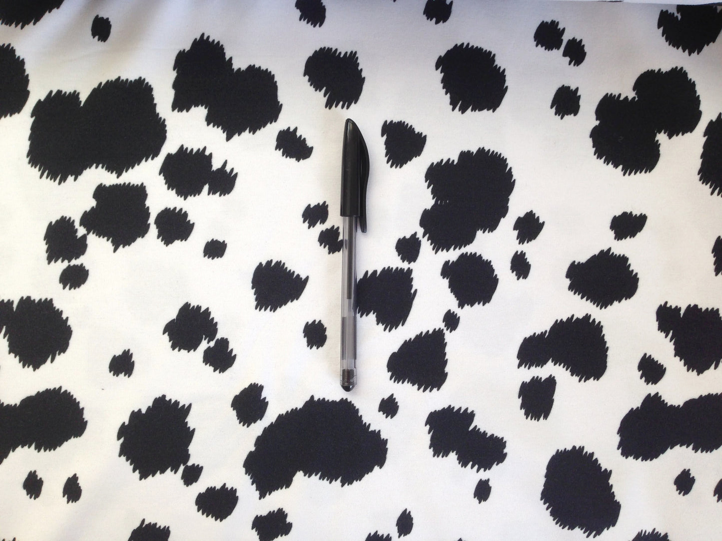 Dalmatian Spots black and white - organic jersey fabric