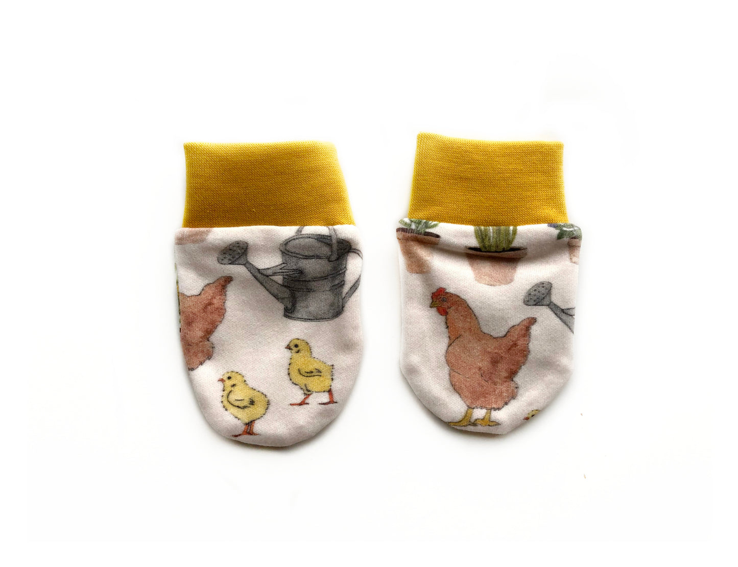 Chicken Farm Baby Non-Scratch Mittens